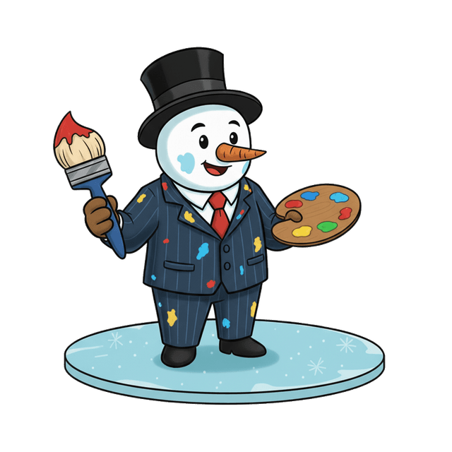 Снеговик с подарками